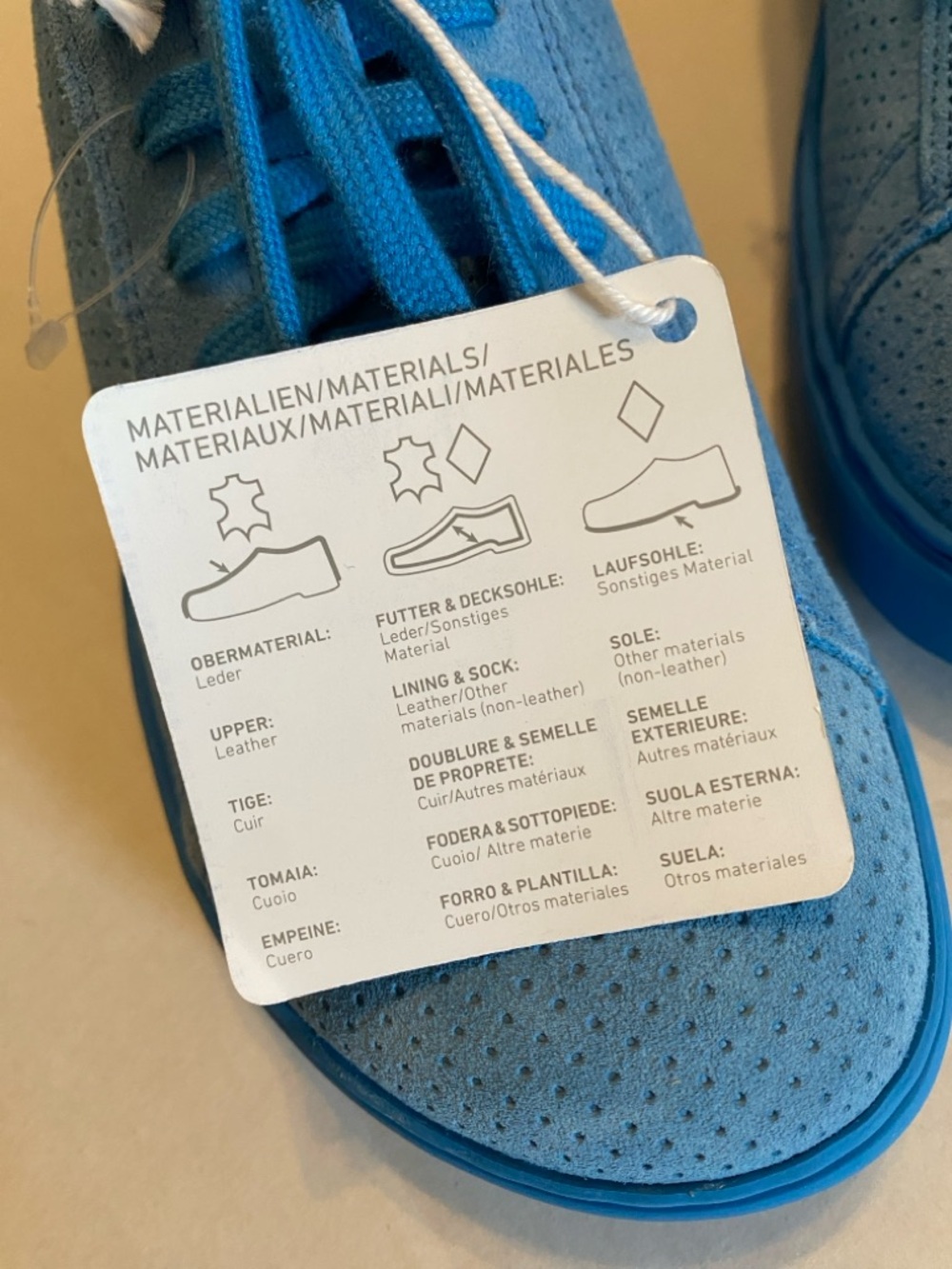 Birkenstock Bend Low Shoes Blue Suede Lace Up Sneakers - Picture 11 of 15